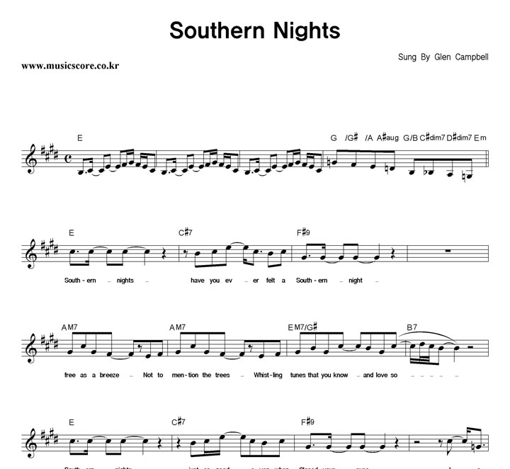Glen Campbell Southern Nights Ǻ