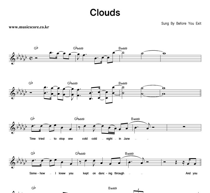 Before You Exit Clouds Ǻ