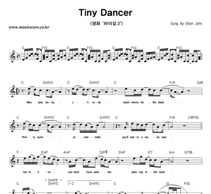 Elton John Tiny Dancer Ǻ