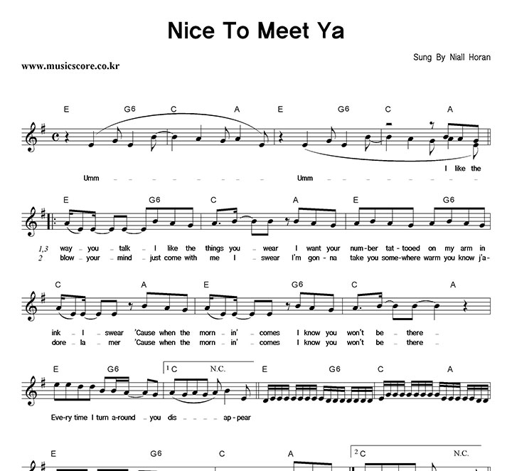 Niall Horan Nice To Meet Ya Ǻ