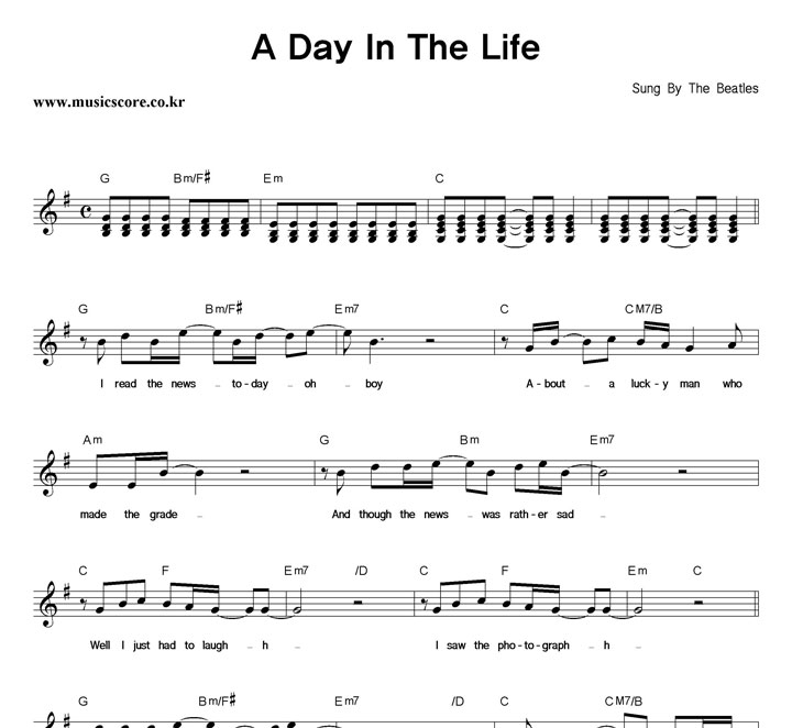 The Beatles A Day In The Life Ǻ
