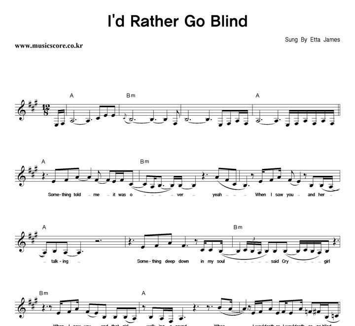 Etta James I'd Rather Go Blind Ǻ
