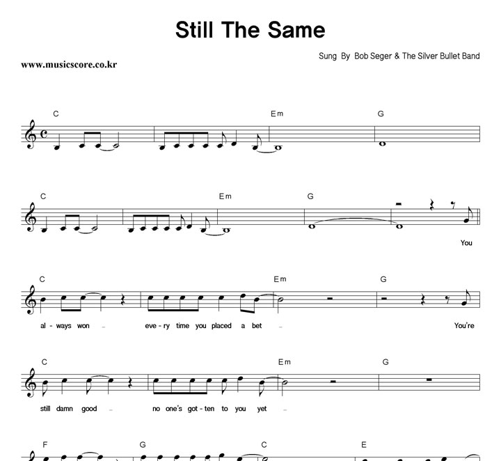 Bob Seger & The Silver Bullet Band Still The Same Ǻ
