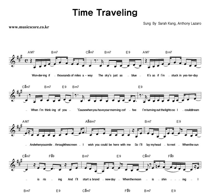 Sarah Kang, Anthony Lazaro Time Traveling Ǻ