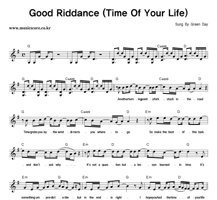 Green Day Good Riddance Ǻ