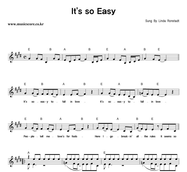 Linda Ronstadt It's So Easy Ǻ