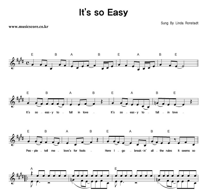 Linda Ronstadt It's So Easy Ǻ