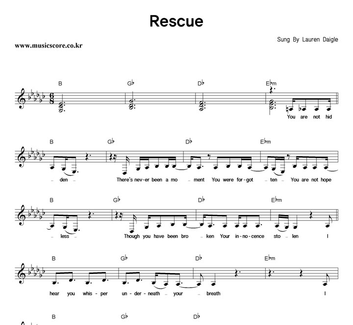 Lauren Daigle Rescue Ǻ