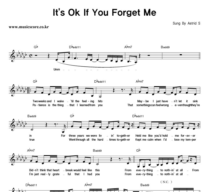 Astrid S It's Ok If You Forget Me Ǻ