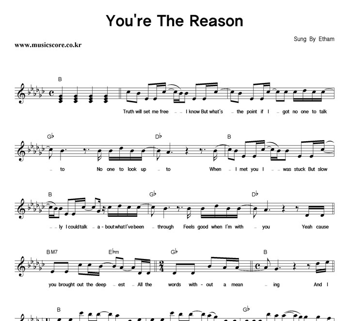 Etham You're The Reason Ǻ