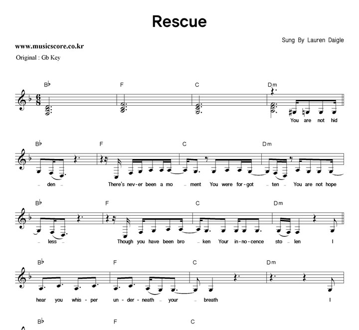 Lauren Daigle Rescue  FŰ Ǻ