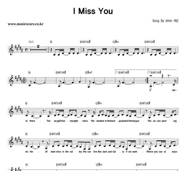blink-182 I Miss You Ǻ