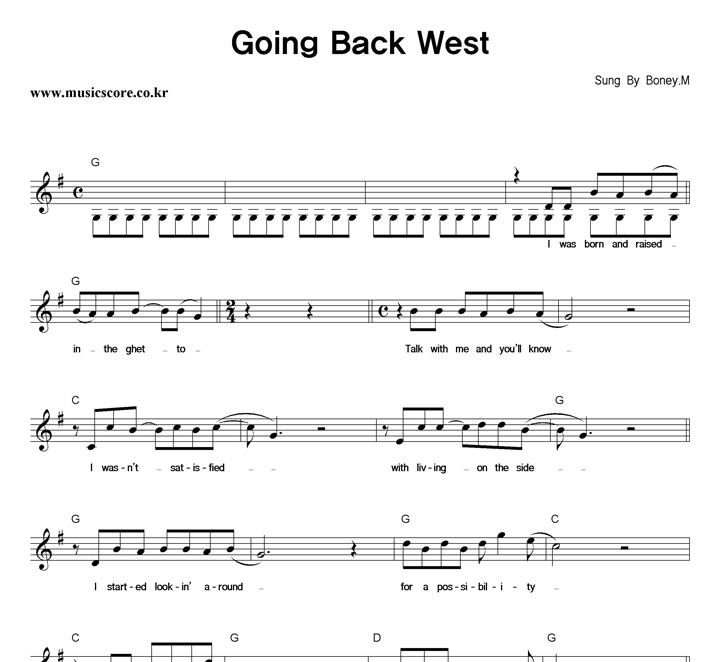 Boney M. Going Back West Ǻ