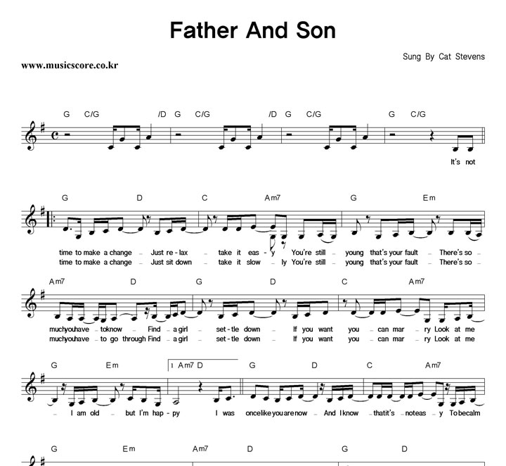 Cat Stevens Father And Son Ǻ
