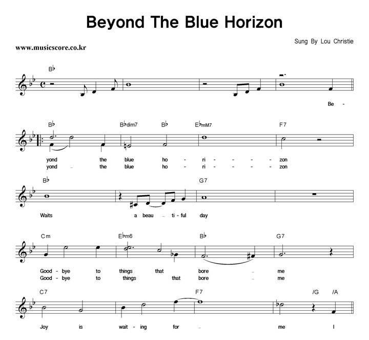 Lou Christie Beyond The Blue Horizon Ǻ