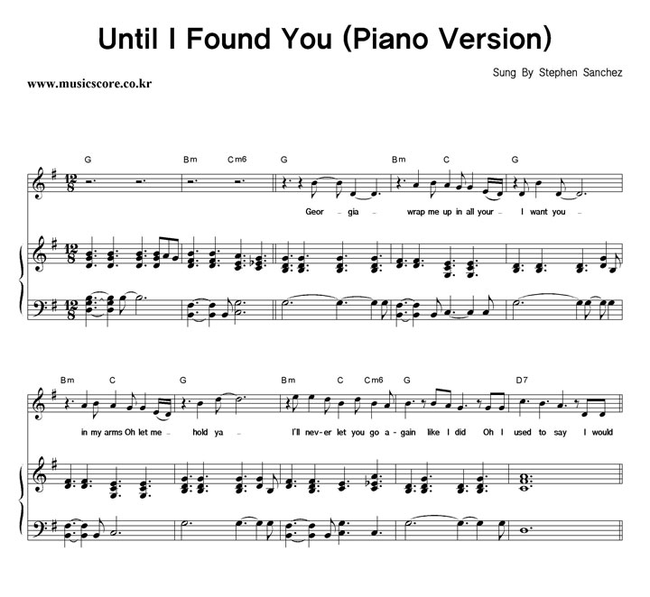 Stephen Sanchez Until I Found You (Piano Version) ǾƳ Ǻ