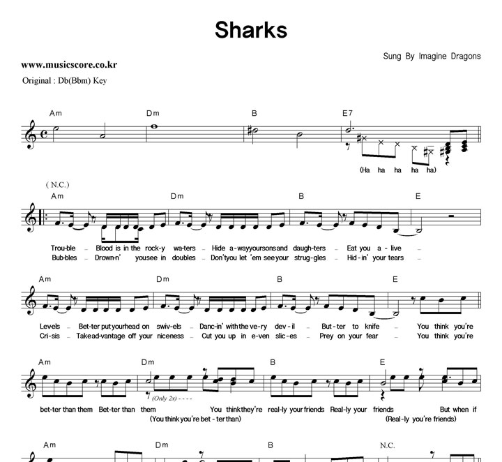 Imagine Dragons Sharks  CŰ Ǻ