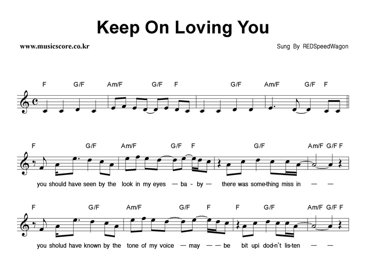 REO speedwagon Keep On Loving You Ǻ