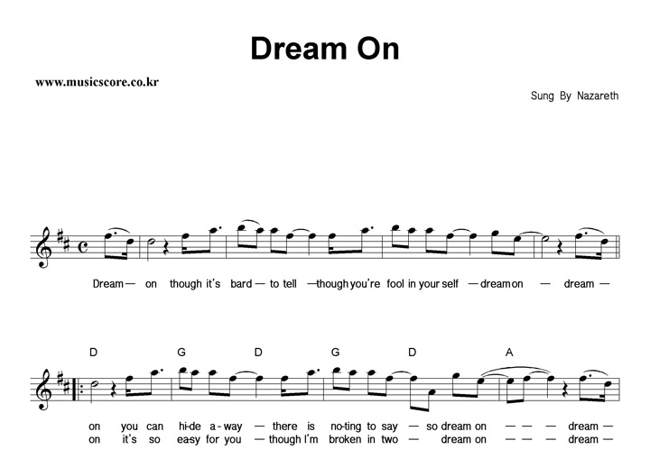 Nazareth Dream On Ǻ
