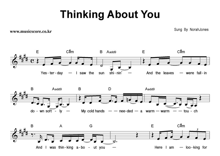 Norah Jones Thinking About You Ǻ