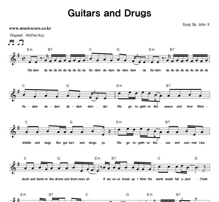 John K Guitars And Drugs  GŰ Ǻ