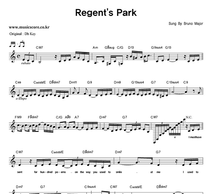 Bruno Major Regent's Park  CŰ �Ǻ�