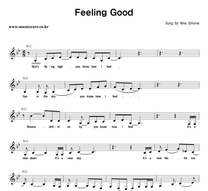 Nina Simone Feeling Good Ǻ