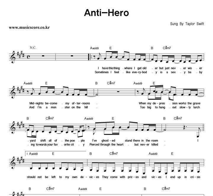 Taylor Swift Anti-Hero Ǻ