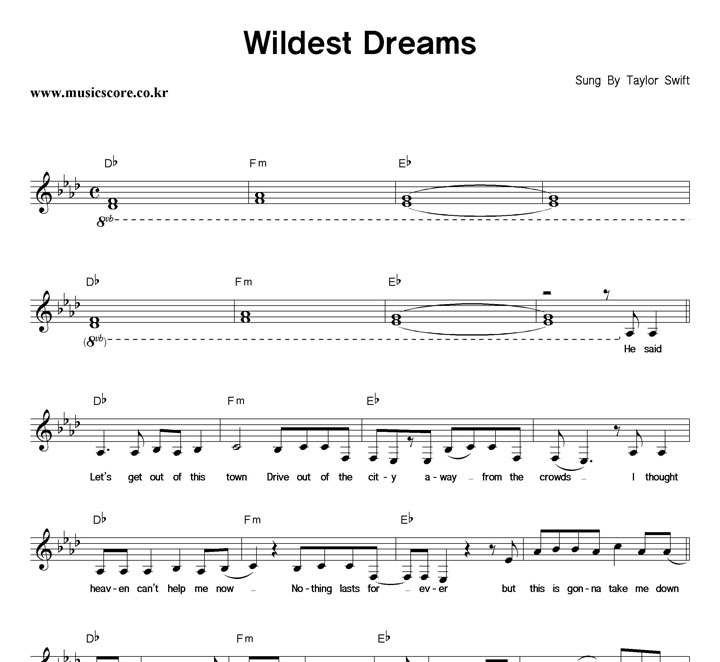 Taylor Swift Wildest Dreams Ǻ