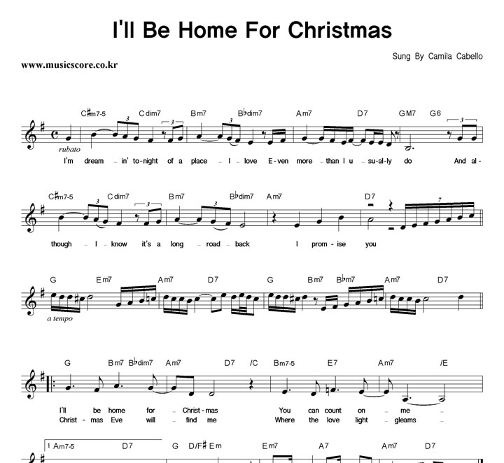 Camila Cabello I'll Be Home For Christmas Ǻ