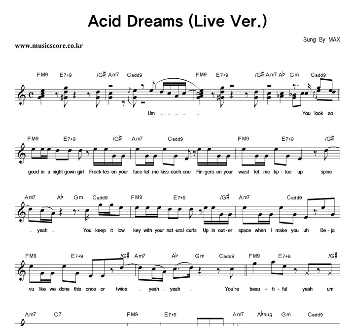 MAX Acid Dreams (Live Ver.) Ǻ