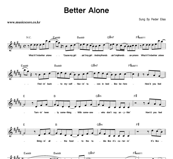 Peder Elias Better Alone Ǻ