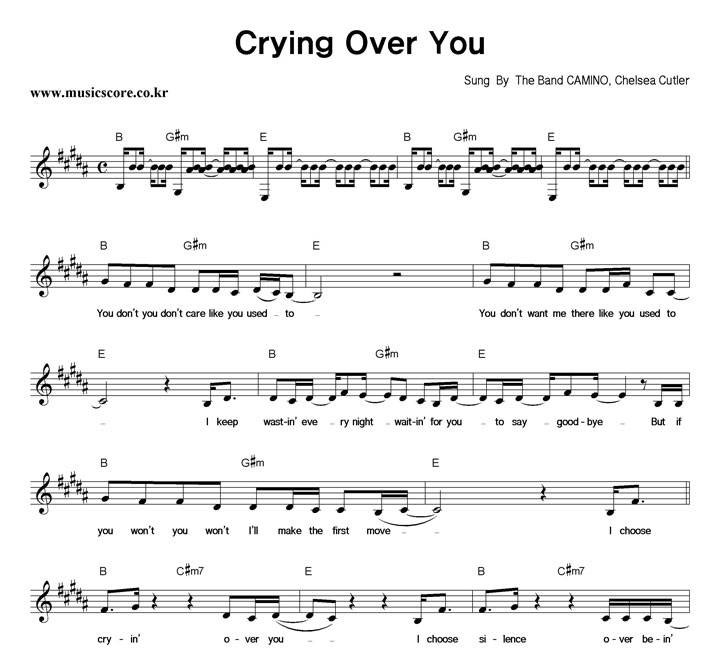 The Band CAMINO, Chelsea Cutler Crying Over You Ǻ