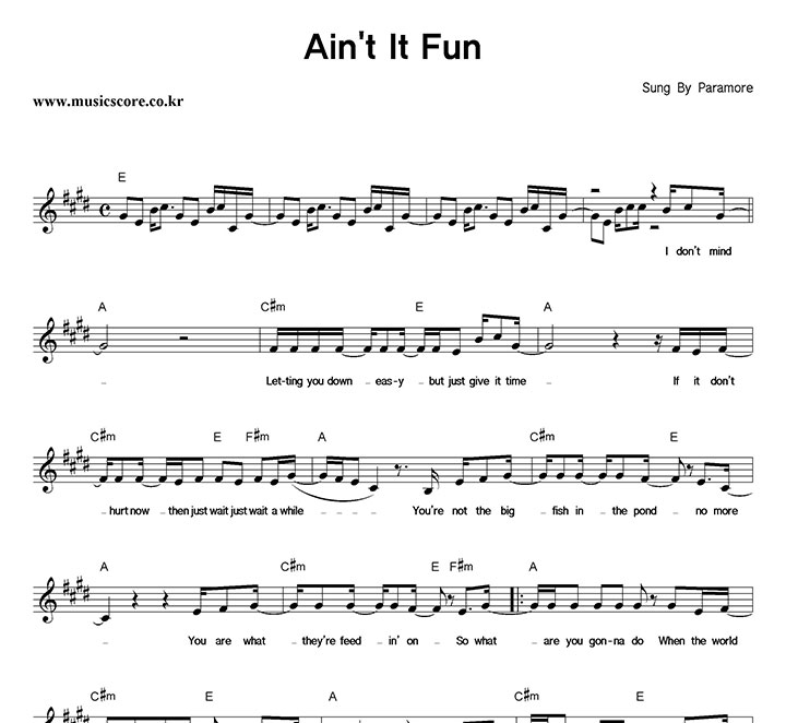Paramore Ain't It Fun Ǻ