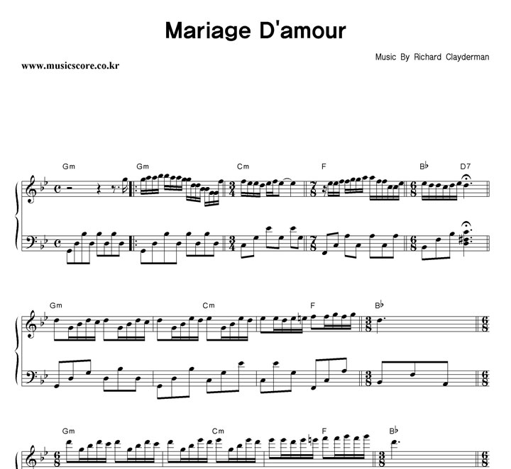 Richard Clayderman Mariage D'amour ǾƳ Ǻ
