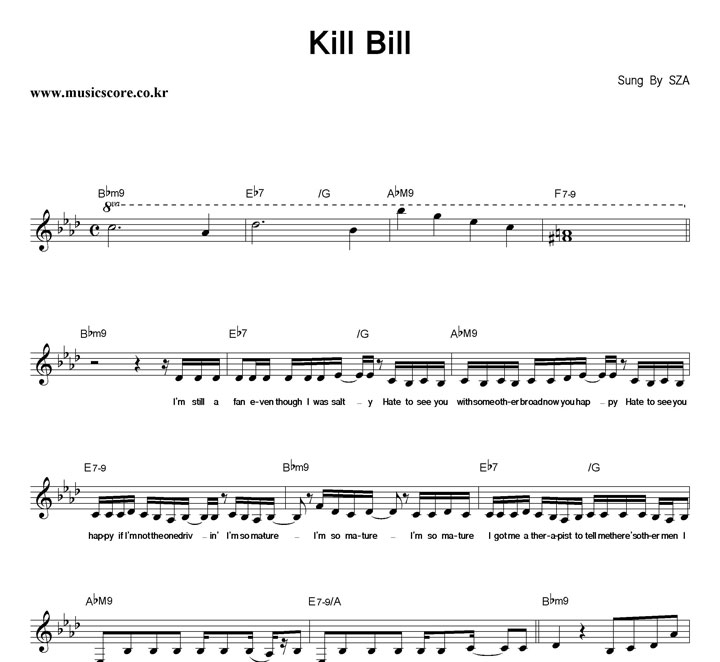 SZA Kill Bill Ǻ