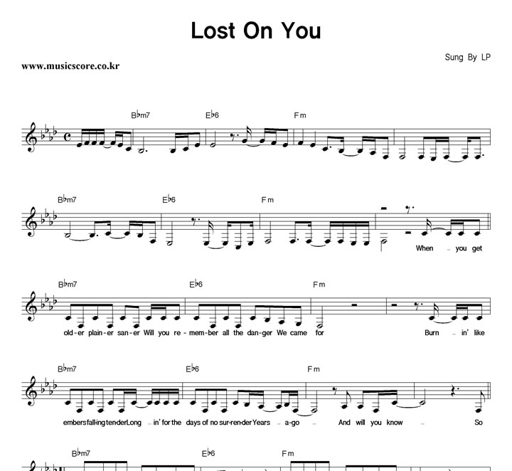 LP Lost On You Ǻ
