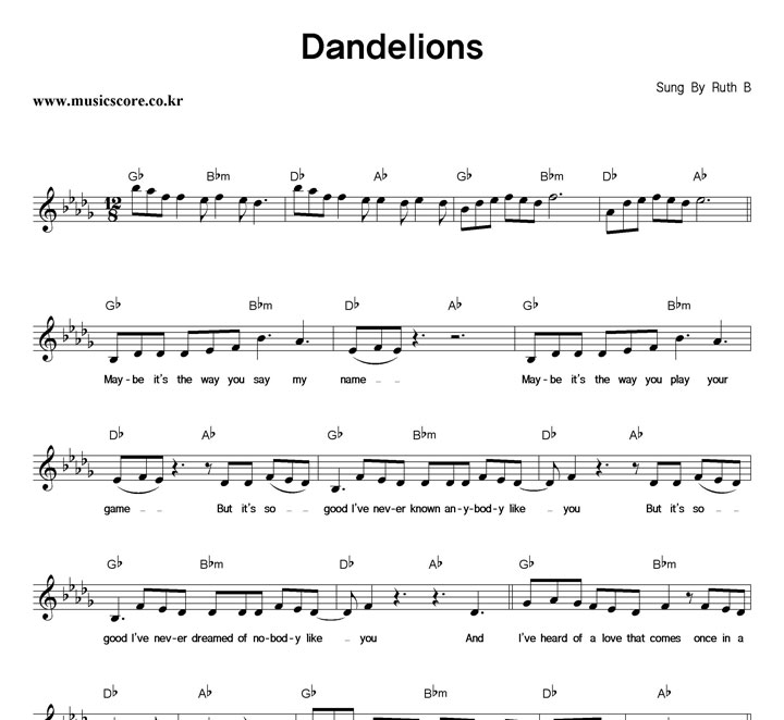 Ruth B Dandelions Ǻ