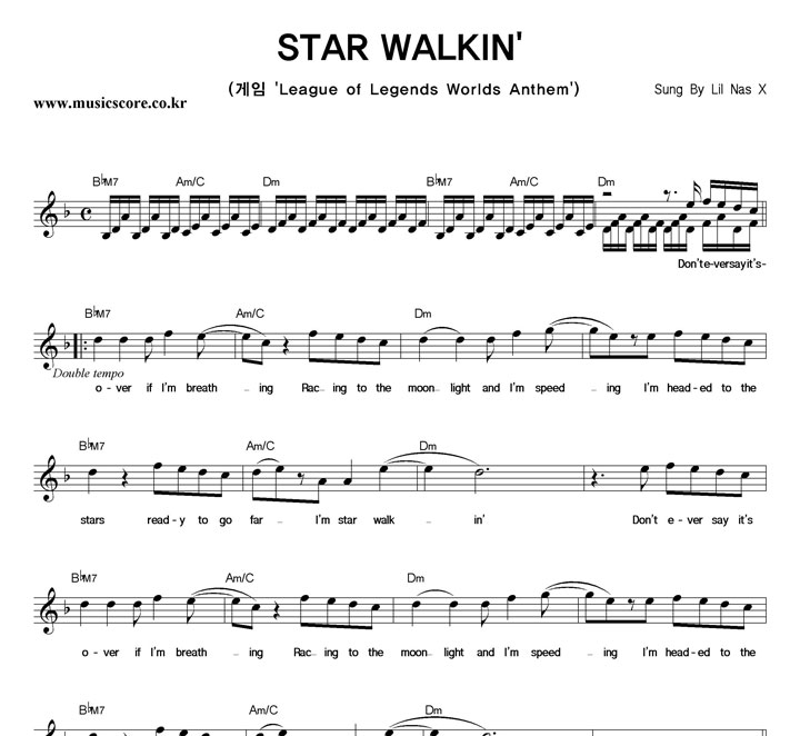Lil Nas X STAR WALKIN' Ǻ