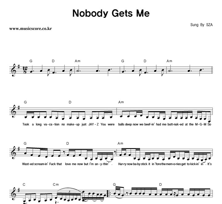 SZA Nobody Gets Me Ǻ