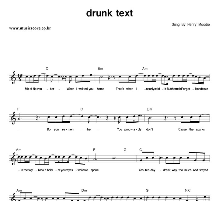 Henry Moodie Drunk Text Ǻ