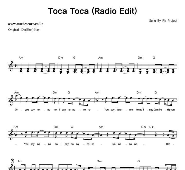 Fly Project Toca Toca (Radio Edit)  CŰ Ǻ