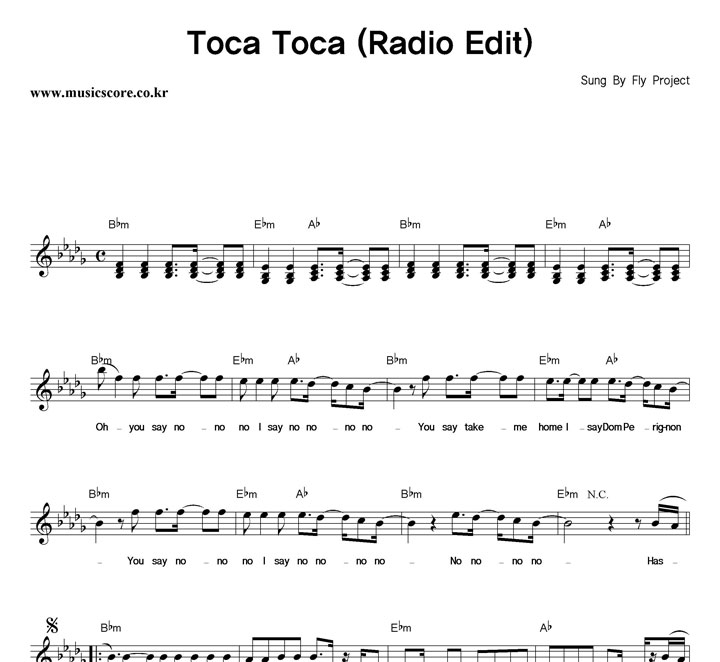 Fly Project Toca Toca (Radio Edit) Ǻ