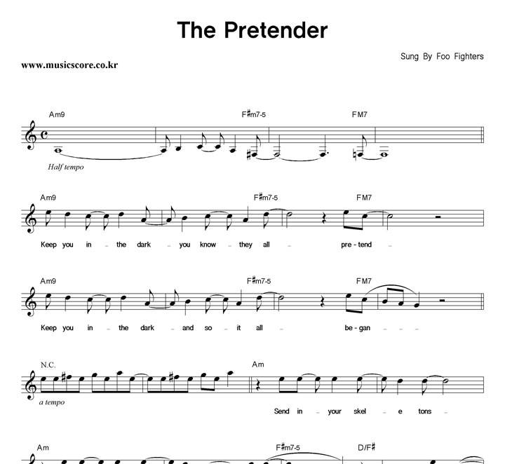 Foo Fighters The Pretender Ǻ