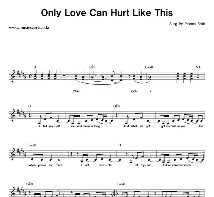 Paloma Faith Only Love Can Hurt Like This Ǻ