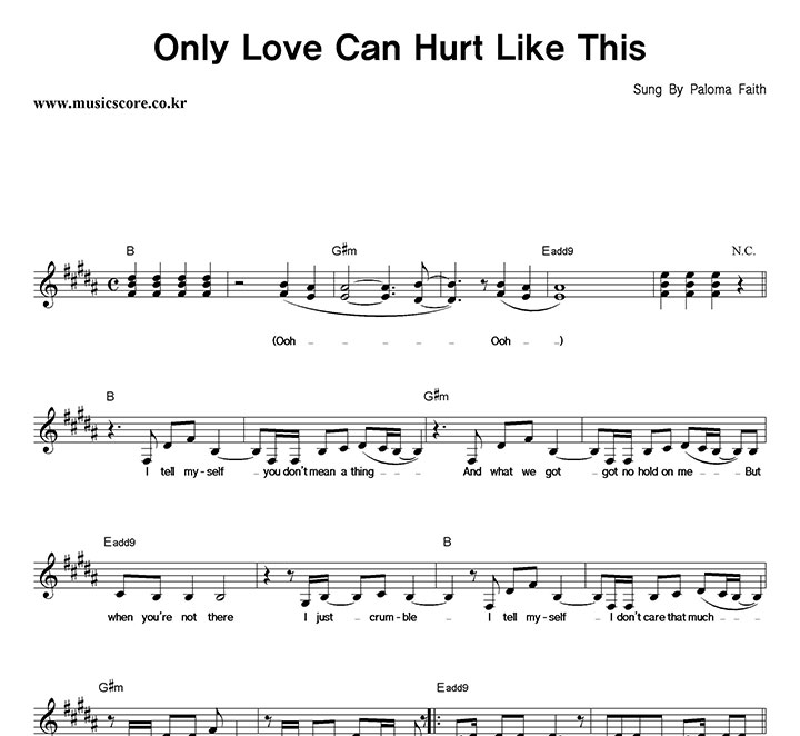 Paloma Faith Only Love Can Hurt Like This Ǻ