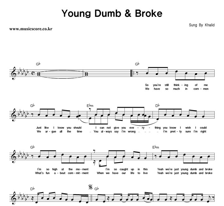 Khalid Young Dumb & Broke Ǻ