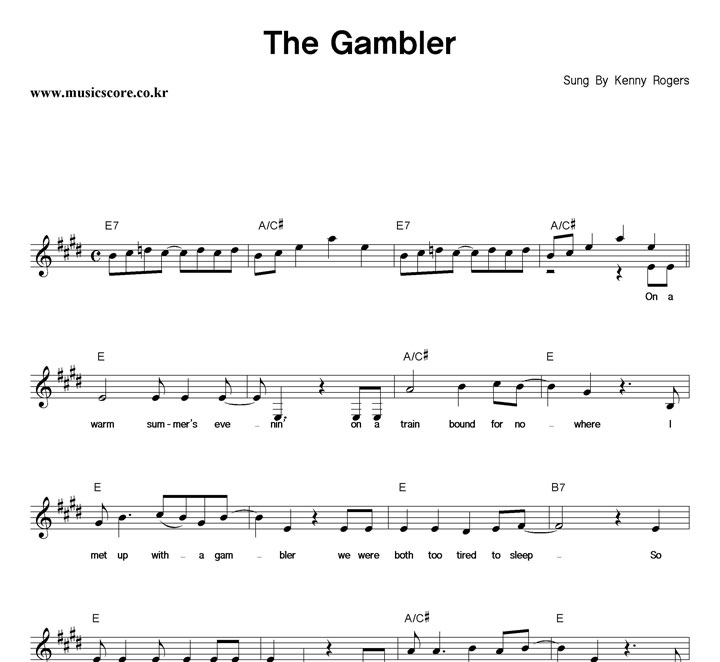 Kenny Rogers The Gambler Ǻ