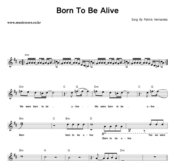 Patrick Hernandez Born To Be Alive Ǻ