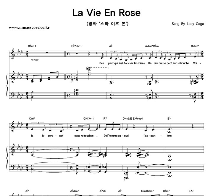 Lady Ga Ga La Vie En Rose ǾƳ Ǻ